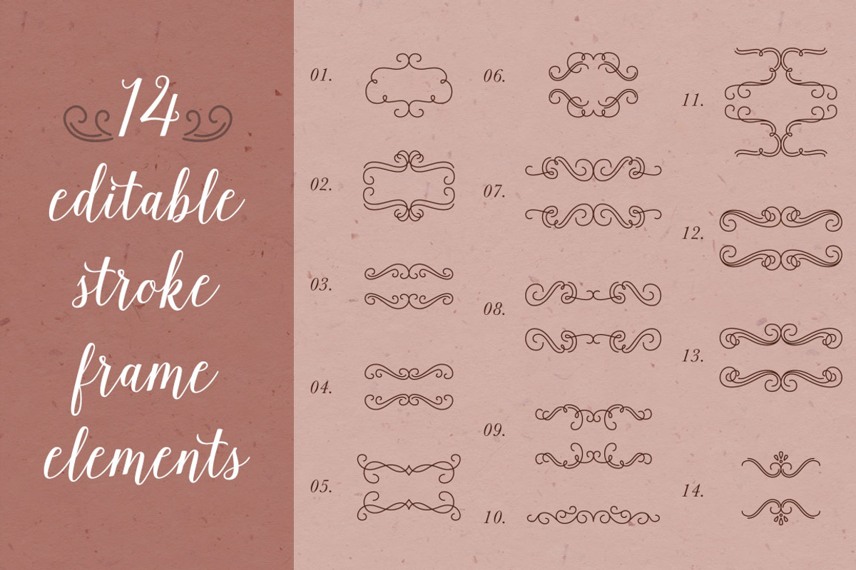 Vector Flourishes and Frames, a Decorative Illustration by Every Tuesday (Photo 5 of 5)