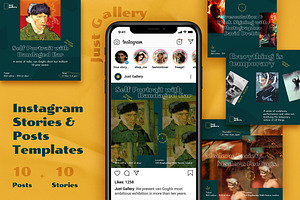 Just Gallery Instagram Posts&Stories, a Social Media Template by Andrew Skoch Design