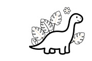 Cute dinosaur nursery decor design, an Icon by Amazin_art (Thumbnail 25 of 36)