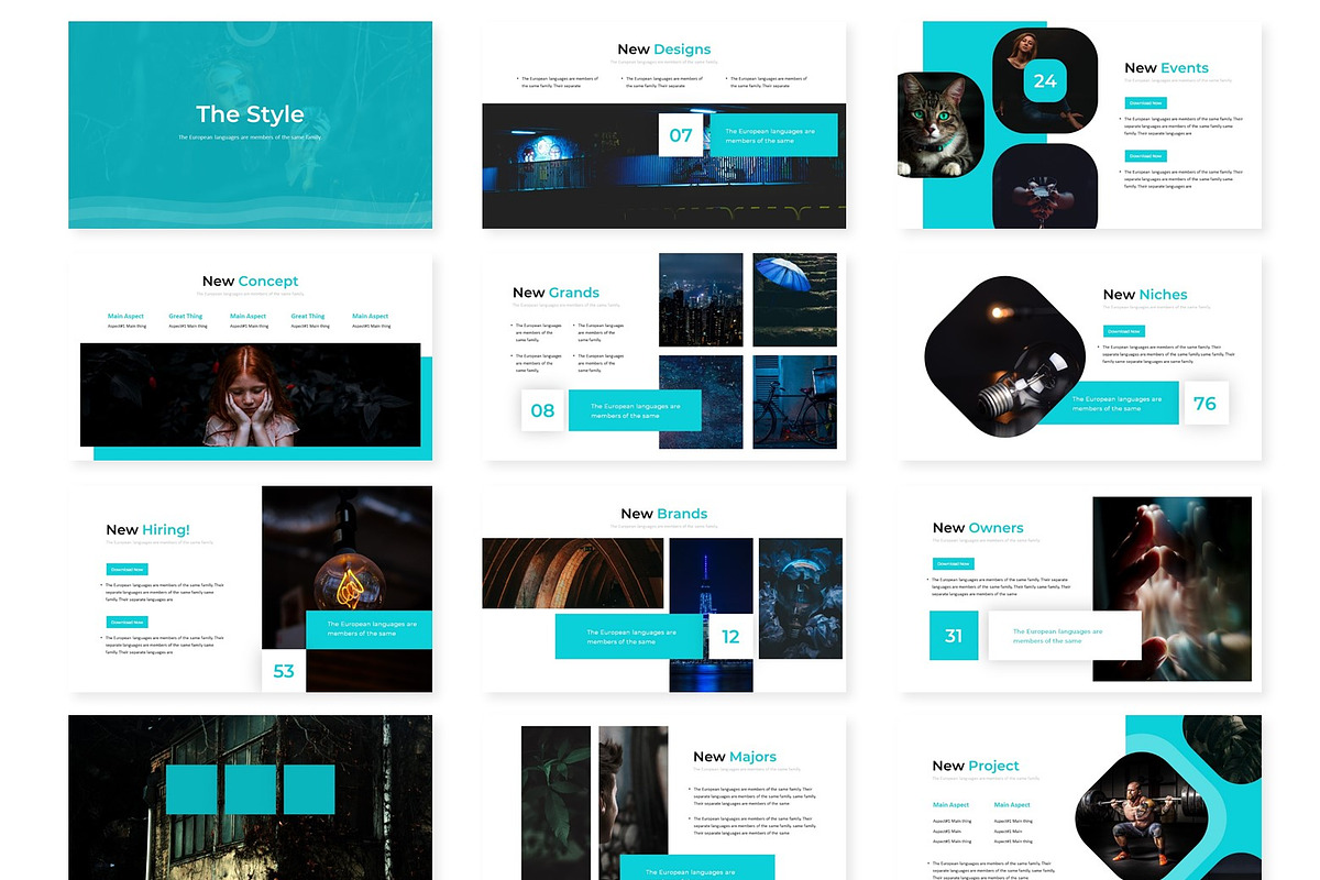 The Style - Google Slides Template, a Presentation Template by AQR Studio