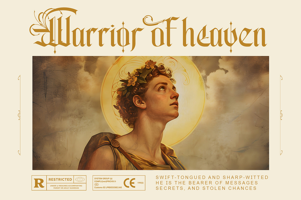 Highcrest Elegant Blackletter Font, a Blackletter Font by Letterara (Photo 2 of 15)