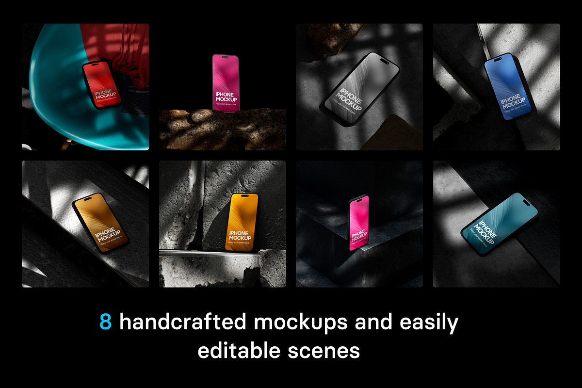 iPhone 14 Pro Max Mockup bundle, an iPhone Mockup by Blue Monkey Media (Photo 2 of 5)