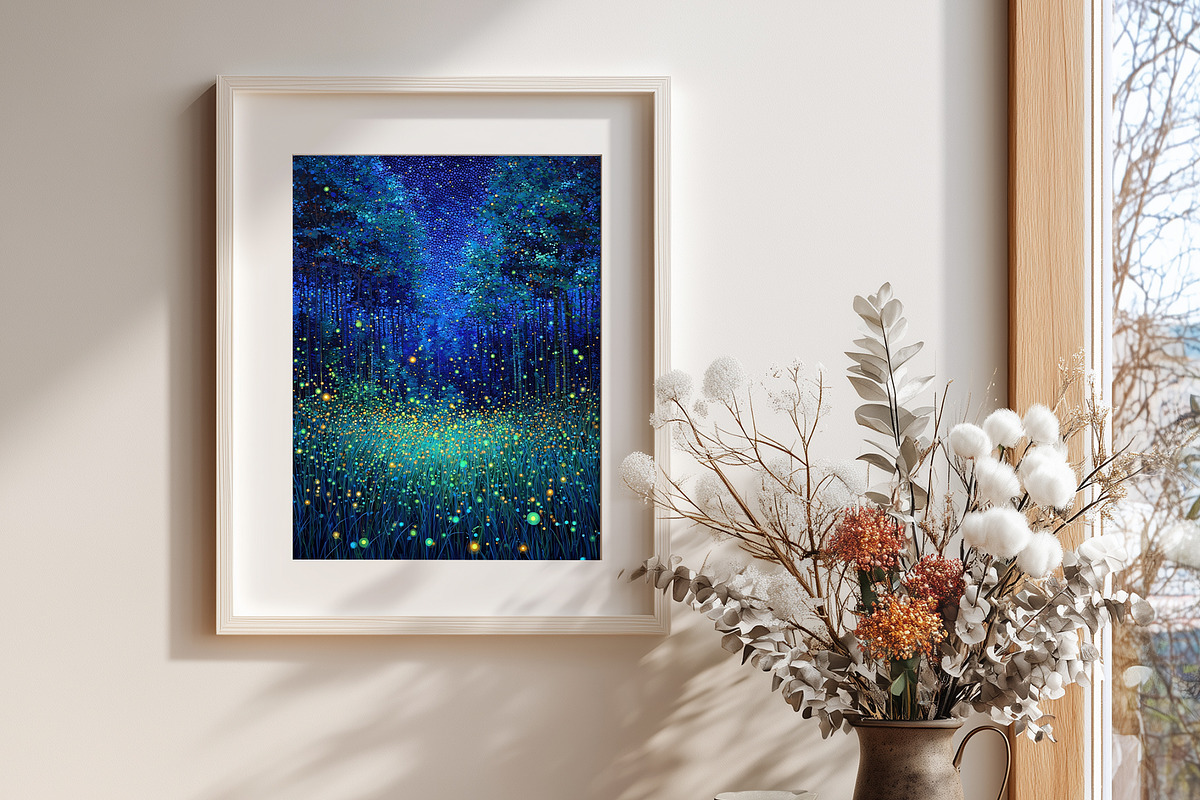 Dreamy Forest Night Illustration, a Decorative Illustration by Housui Patterns (Photo 7 of 12)