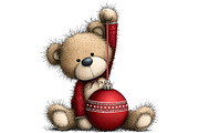 Christmas Teddy Bear Clipart, an Illustration by Craft Nest (Thumbnail 8 of 11)
