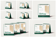Square Desk Calendar Mockup Set, a Print Template by mockupatelier (Thumbnail 2 of 10)