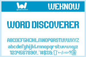 Word Discoverer font