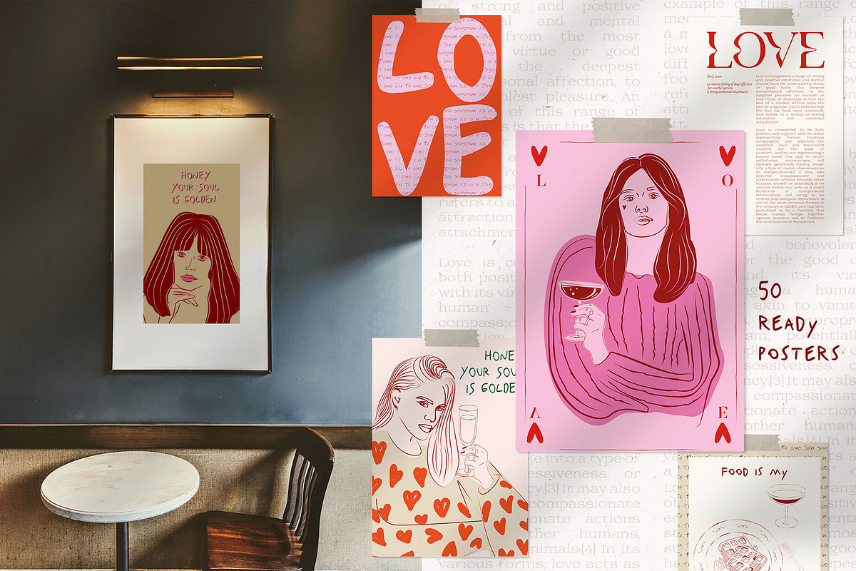 Poem of Love POSTERS, a Decorative Illustration by Mio Buono (Photo 3 of 10)