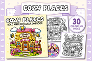 Cozy Places Coloring Book, a Decorative Illustration by HueNestify (Thumbnail 1 of 4)