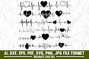 Heartbeat, Heart, Pulse, Love SVG, an Object Graphic by VectorArtPrintableDesign (Thumbnail 1 of 5)