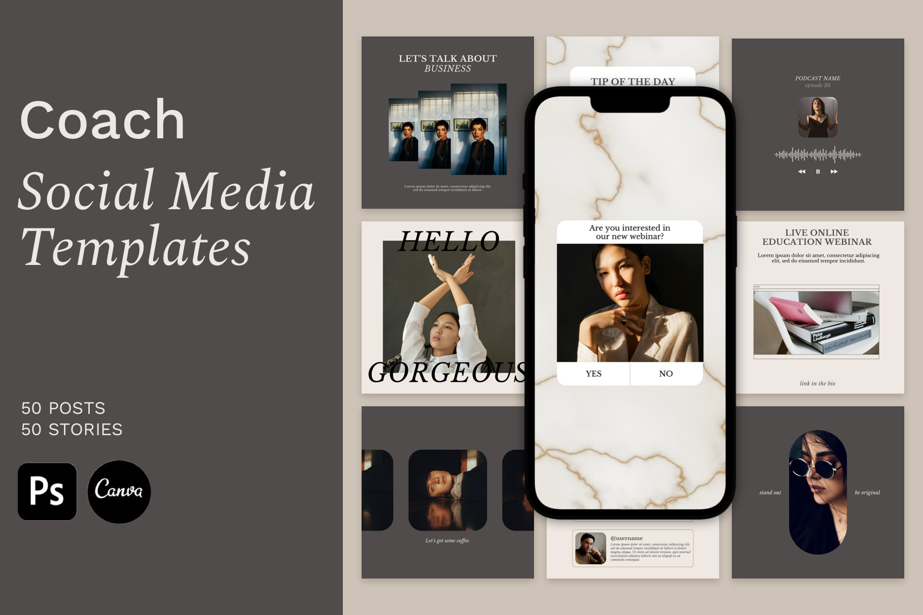 Instagram Template For Coaches, a Social Media Template by Bonumo