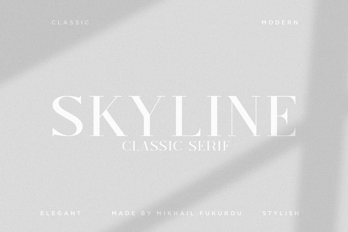 Skyline - Classic Serif, a Serif Font by Mikhail Fukurou (Photo 6 of 10)