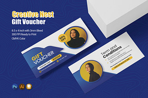 Creative Nest - Gift Voucher, a Print Template by Esensifiksi.studio