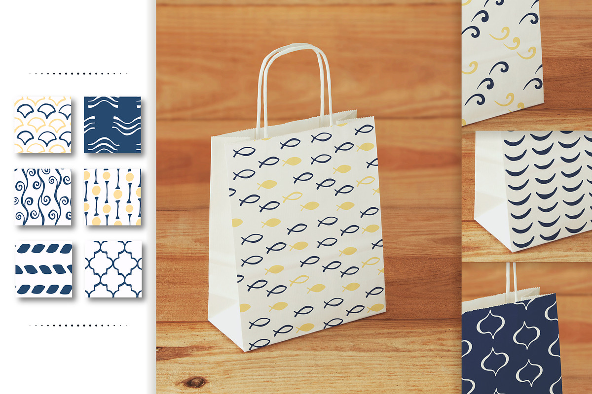 Mediterranean 30 hand drawn patterns, a Pattern Graphic by SiDesign (Photo 3 of 8)