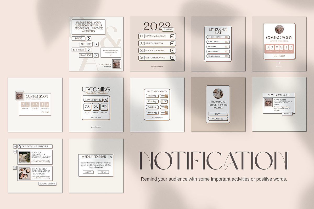 Instagram Wellness for Coach CANVA, a Social Media Template by Analogi Studio (Photo 5 of 26)