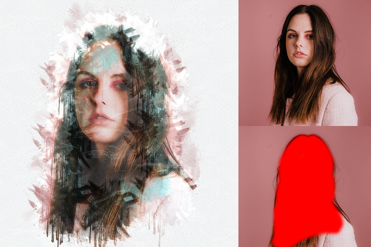 Paint Watercolor Photoshop Action, an Action Add-On by MRI STUDIO (Photo 8 of 8)