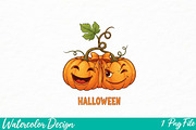 Pumpkin Cheeries Coquette Png, an Illustration by Watercolor design (Thumbnail 1 of 3)