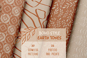 Boho Style: Earth Tones, a Pattern Graphic by Zim Varezhkin (Thumbnail 1 of 11)