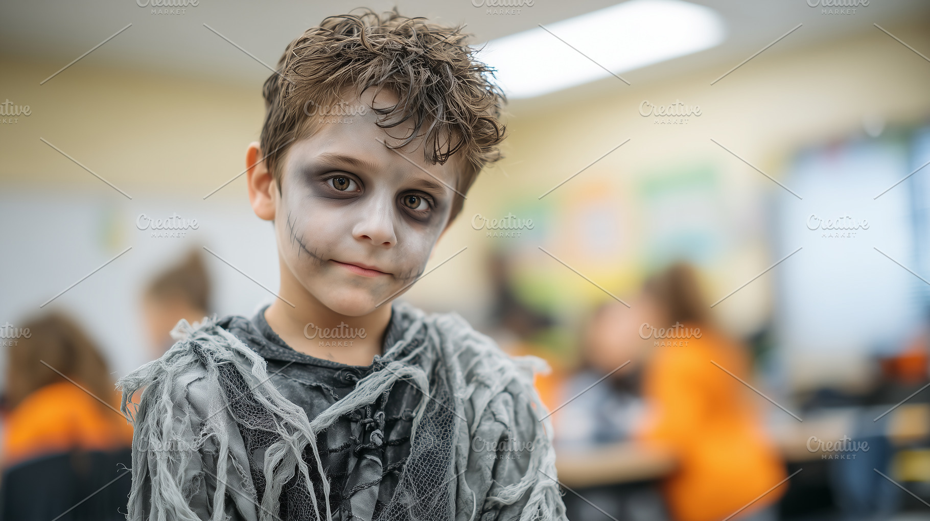 Boy in a spooky Halloween costume, a Holiday Photo by MistyDay