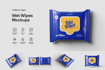Wet Wipes Mockups