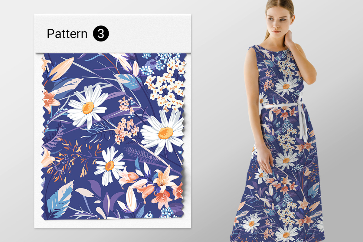 Floral Pattern, a Background Graphic by Yulia Ogneva (Photo 4 of 5)