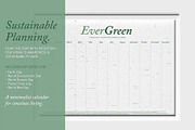 Undated Eco Calendar: Stone Moss, a Poster Template by Elibee (Thumbnail 4 of 6)
