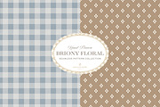 Farmhouse Blue Beige Floral Patterns, a Pattern Graphic by Eclectic Anthology (Thumbnail 2 of 12)