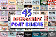 Decorative Font Bundle, a Slab Serif Font by JustArtDigital (Thumbnail 1 of 6)