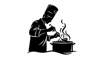 High-quality chef cooking silhouette, an Illustration by Amazin_art (Thumbnail 28 of 31)