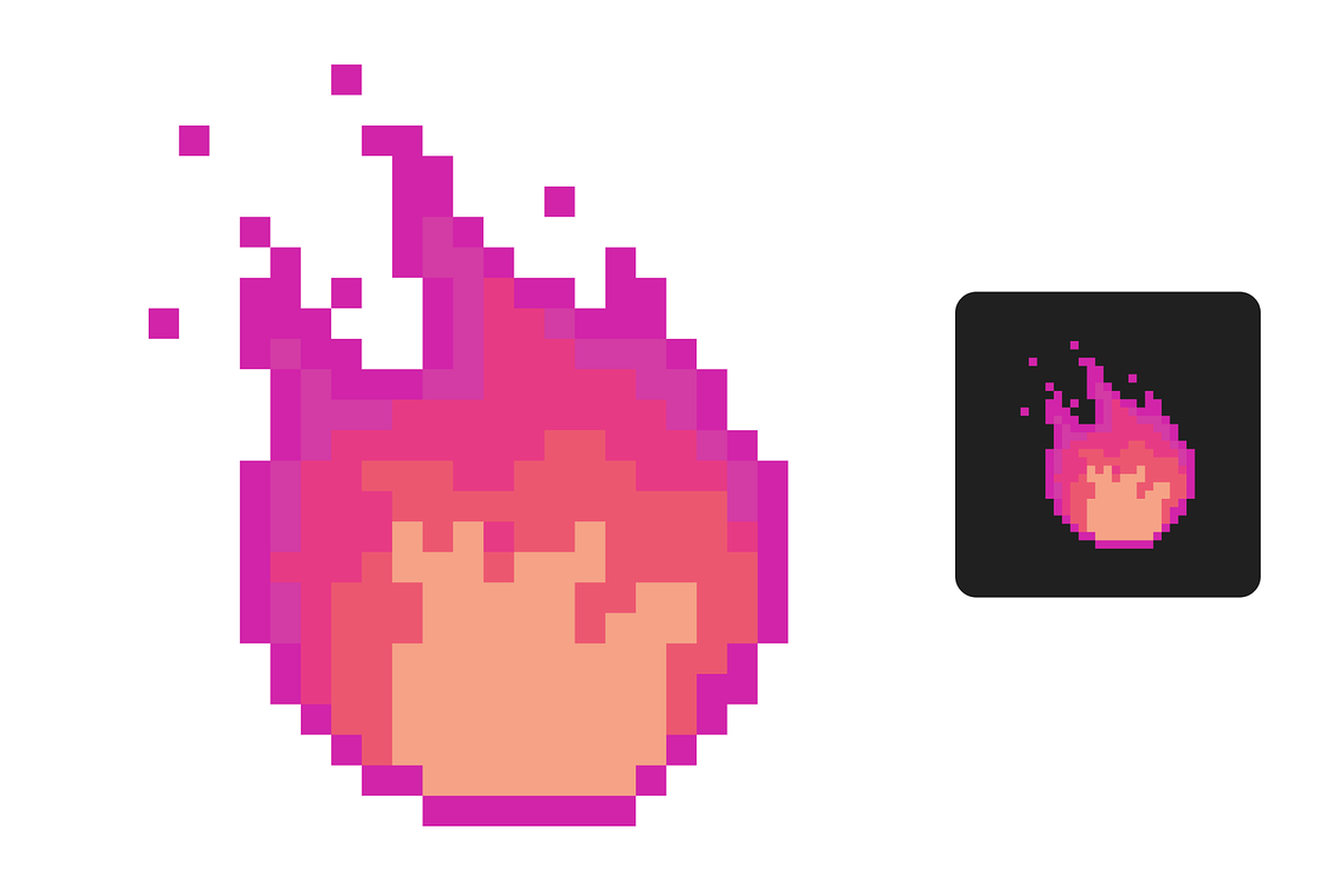 6x Pixel Fire Sub Badges/Emotes, an Illustration by Custom Fonts & Patterns (Photo 5 of 8)