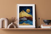 Modern golden landscape print poster, a Decorative Illustration by Muzi pear studio (Thumbnail 8 of 10)