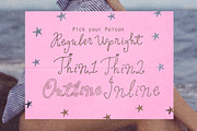 Sugar Pie Honey Curly Font, a Handwritten Font by Nicky Laatz (Thumbnail 9 of 12)