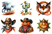 Western Halloween Sublimation Bundle, an Illustration by DreamArtGraphic (Thumbnail 2 of 5)