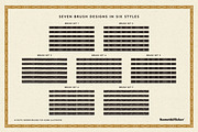 42 Rustic Border Brushes, a Brush Add-On by Komet & Flicker (Thumbnail 2 of 6)