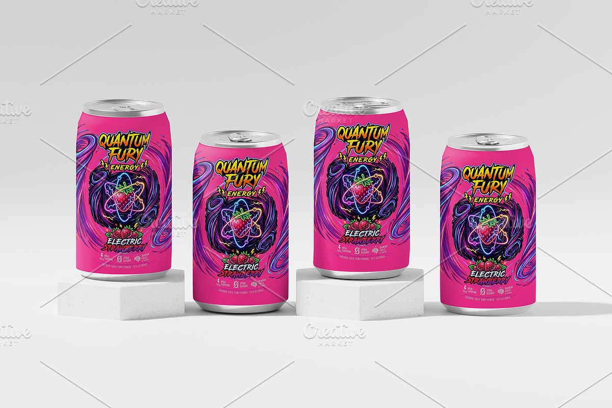 Drink Can Mockup, a Cups & Container Mockup by Transly Graphics (Photo 2 of 3)