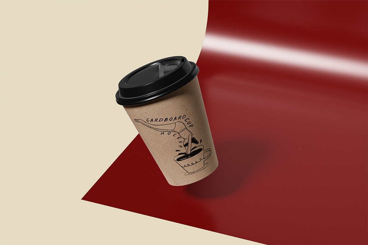 Cardboard Cup Mockup, a Cups & Container Mockup by HanaSaka_Studio (Photo 5 of 5)