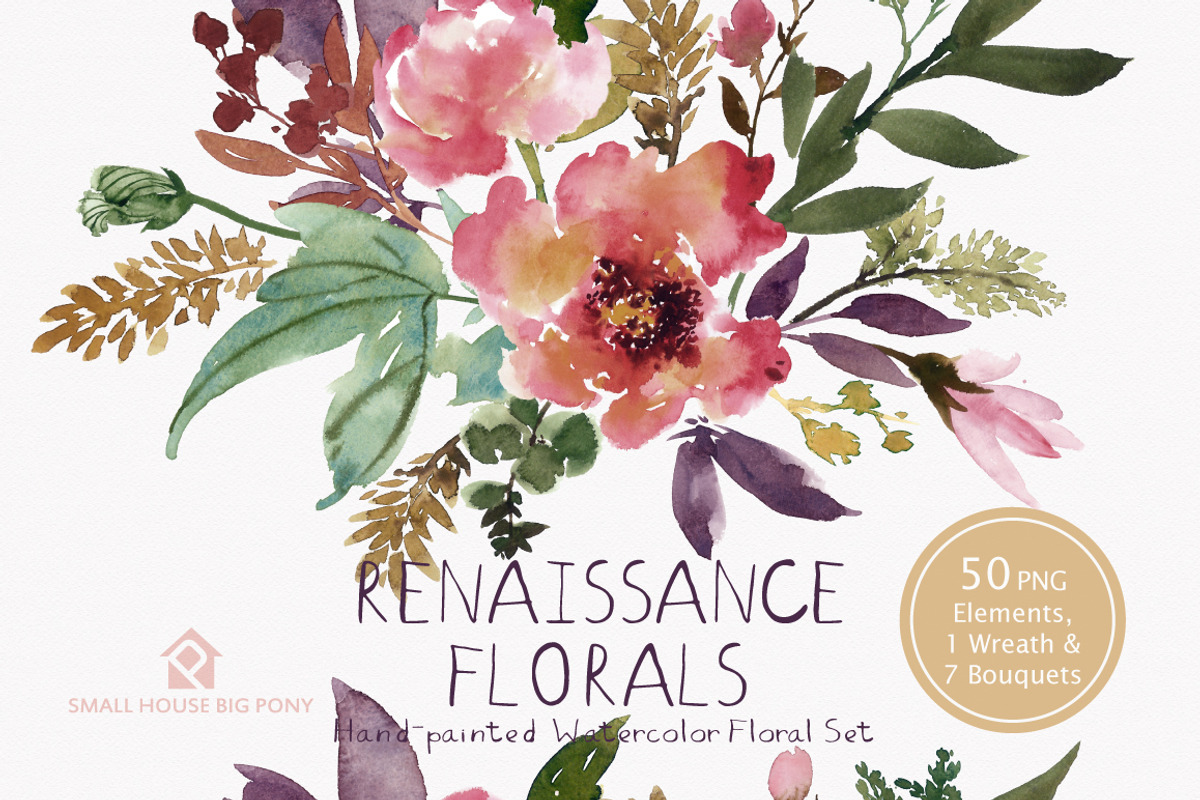 25% off Renaissance Florals, an Illustration by SmallHouseBigPony (Photo 3 of 11)
