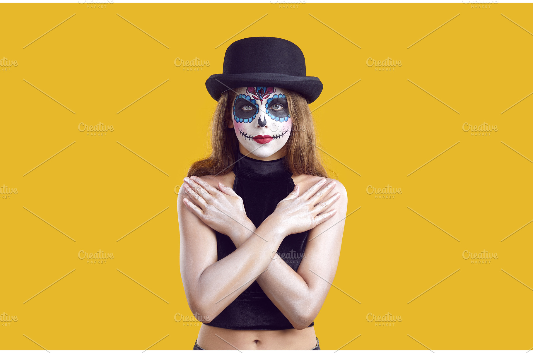Portrait of creepy teenage girl with, a Person Photo by StudioRomantic