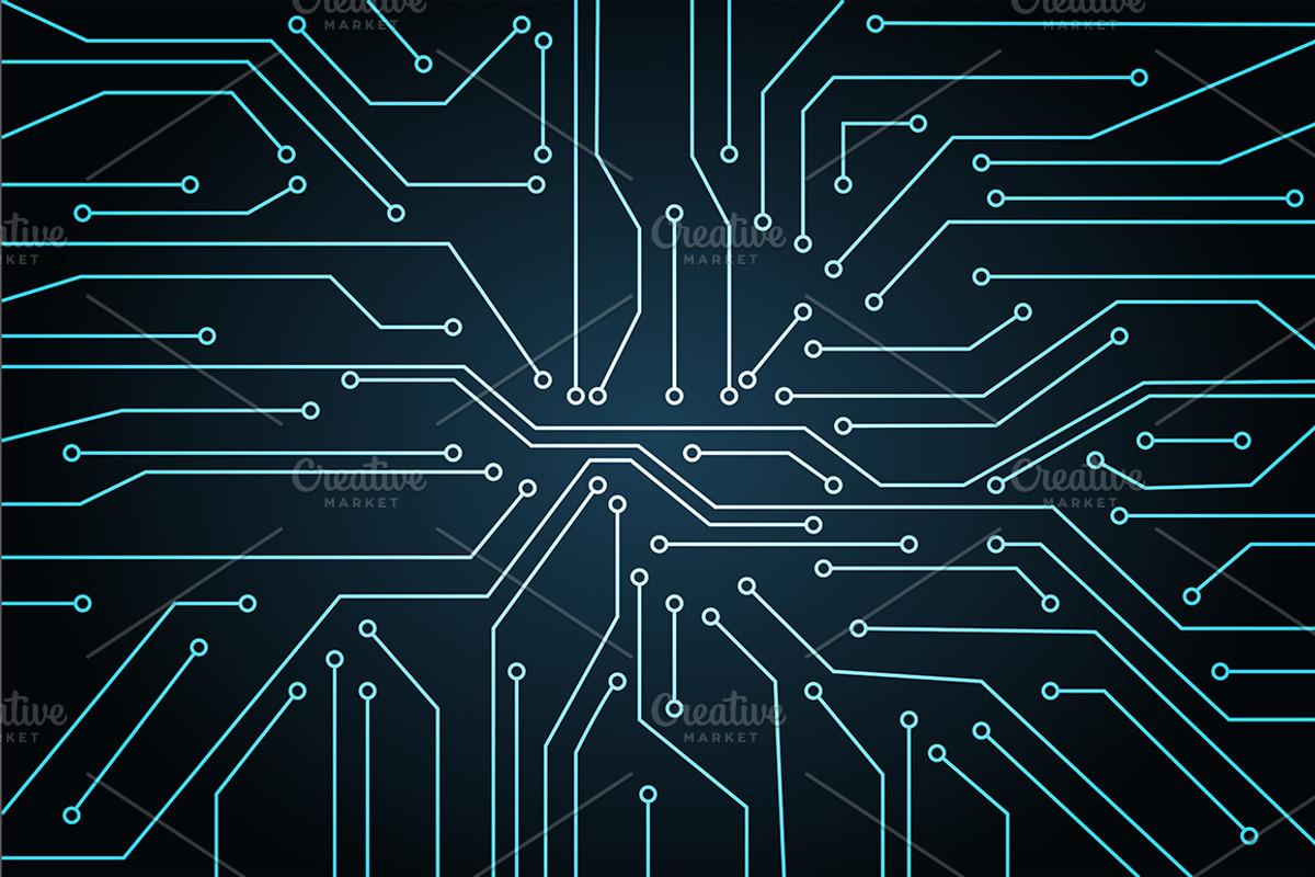 Micro chip elements, web security, a Technology Illustration by OKart.studio (Photo 4 of 6)