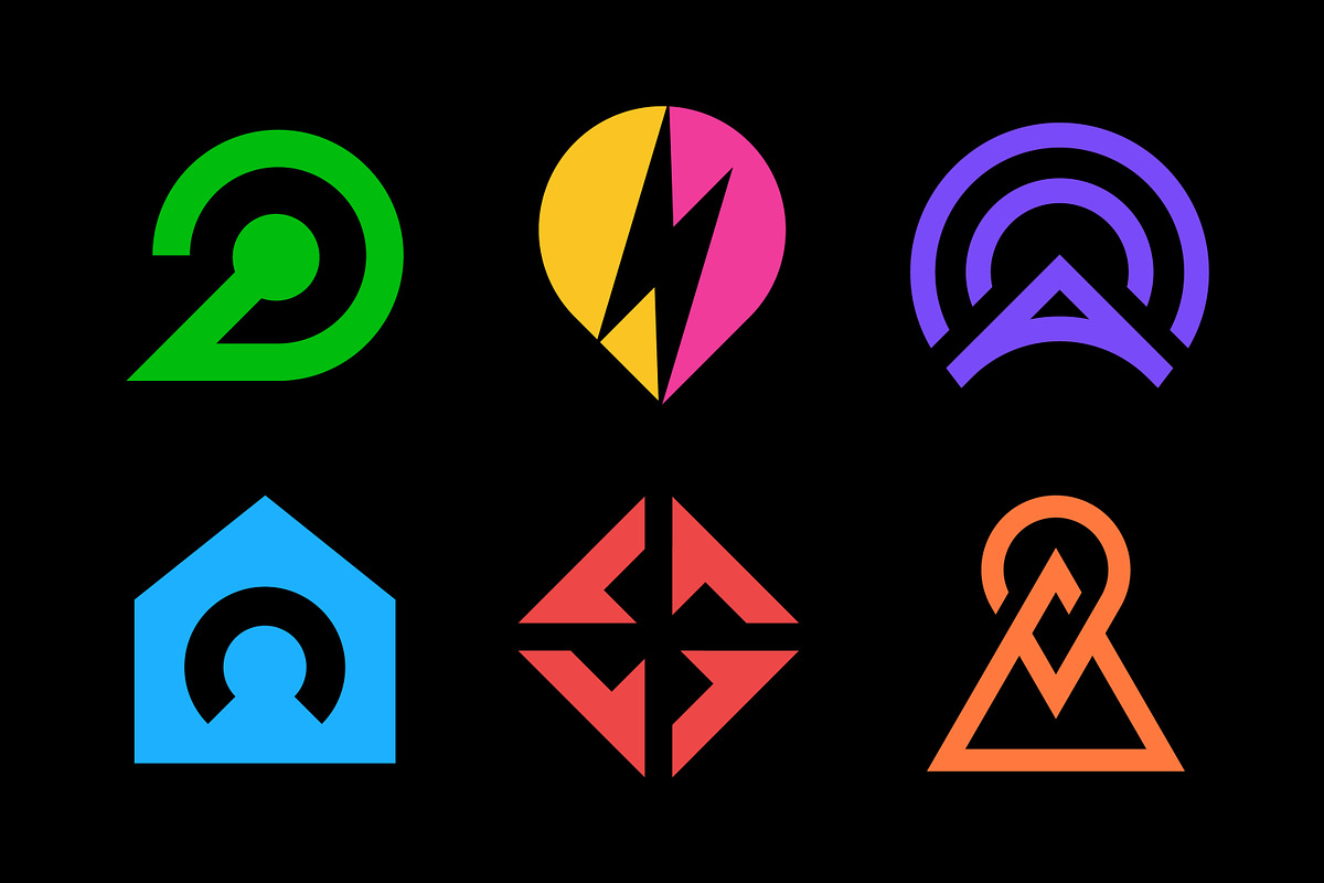 6 Modern Abstract Monogram Logos, a Branding & Logo Template by Signatoro (Photo 2 of 3)