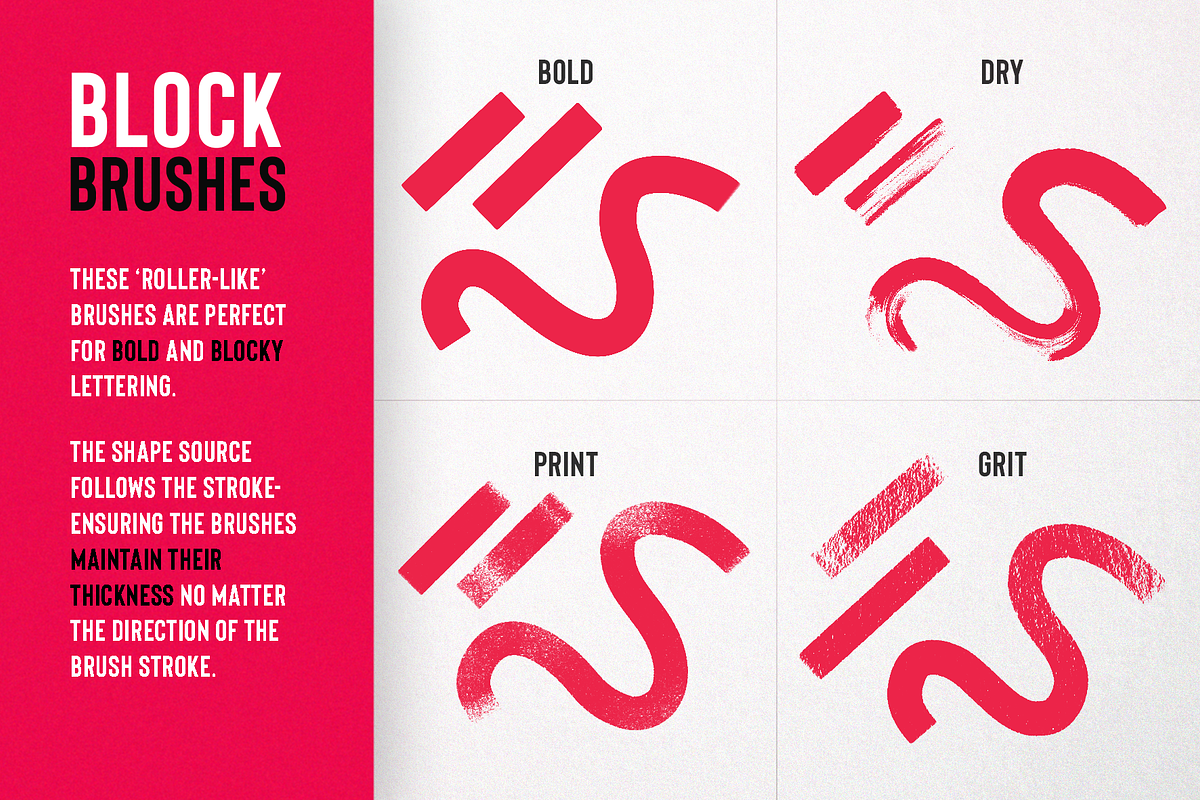 Lettering Bundle for Procreate, a Brush Add-On by BrushUp (Photo 6 of 15)