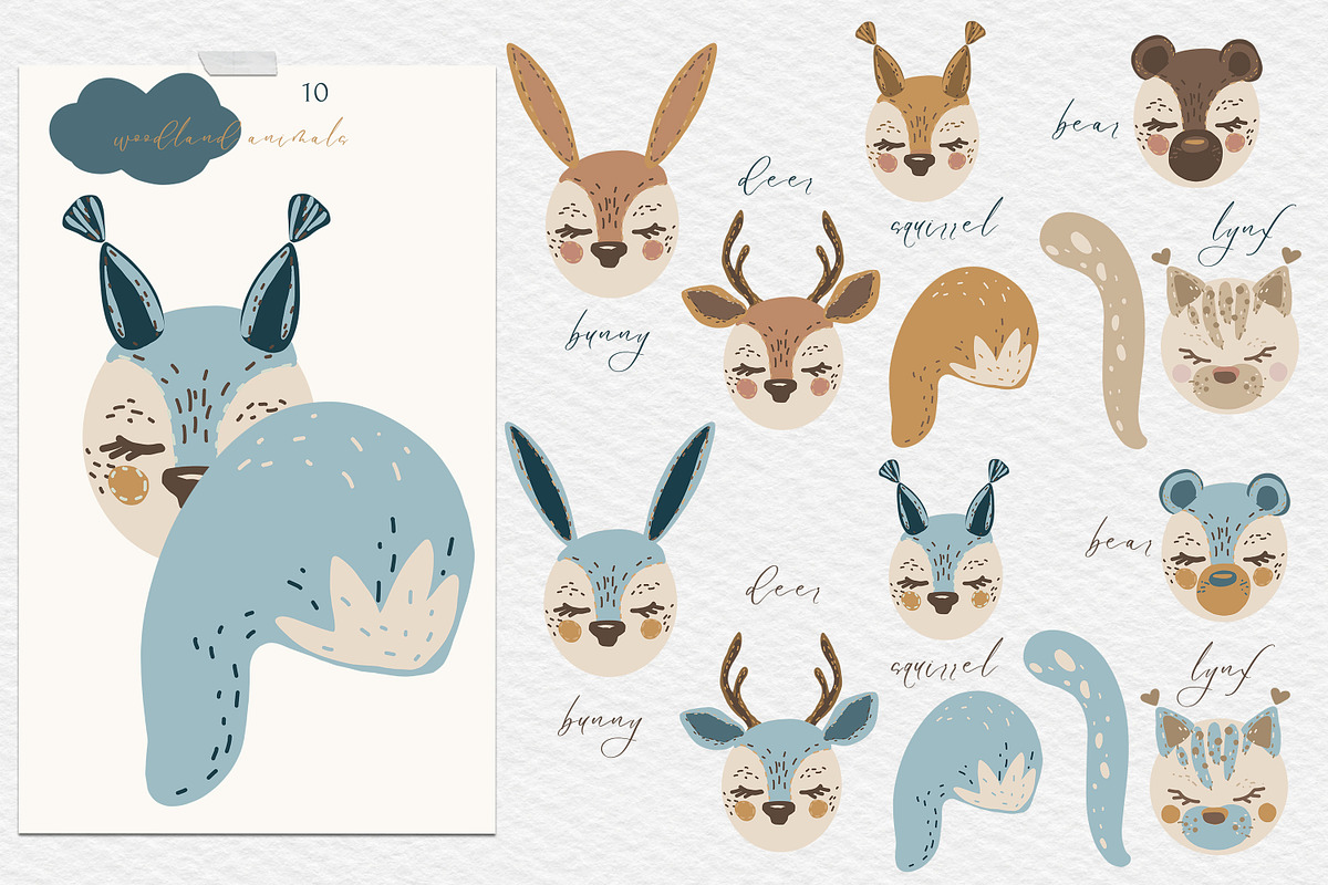 Forest Rainbows Animal Collection, an Animal Illustration by Cat In Colour (Photo 6 of 10)