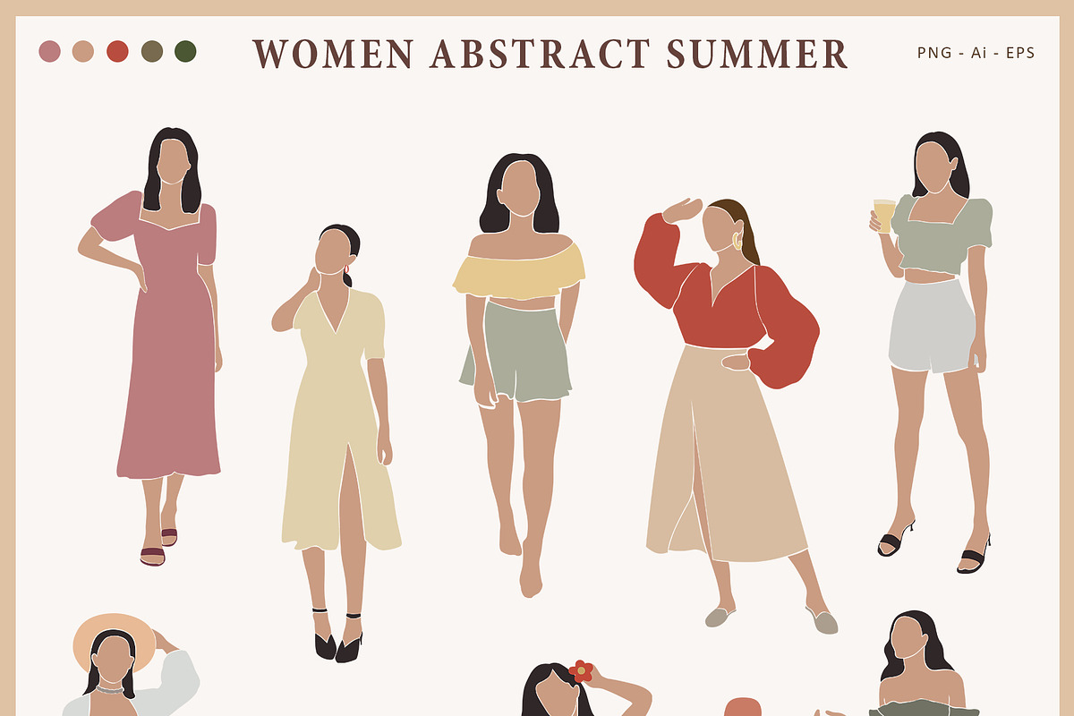Women Abstract Summer, a Seasonal Illustration by Hanazumi (Photo 2 of 9)