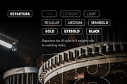 Departura - 18 Fonts, a Sans Serif Font by Nasir Udin (Thumbnail 7 of 16)
