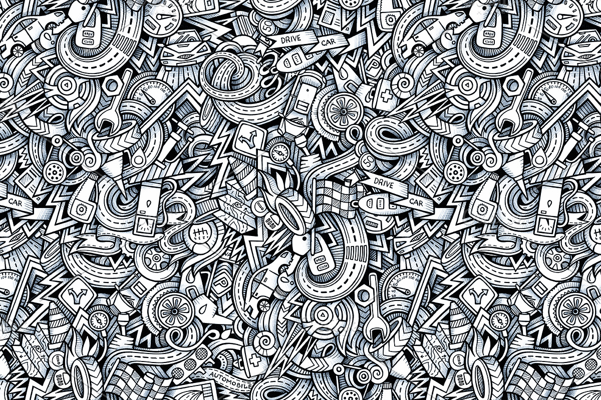 Automotive Graphics Patterns, a Pattern Graphic by BALABOLKA (Photo 5 of 6)