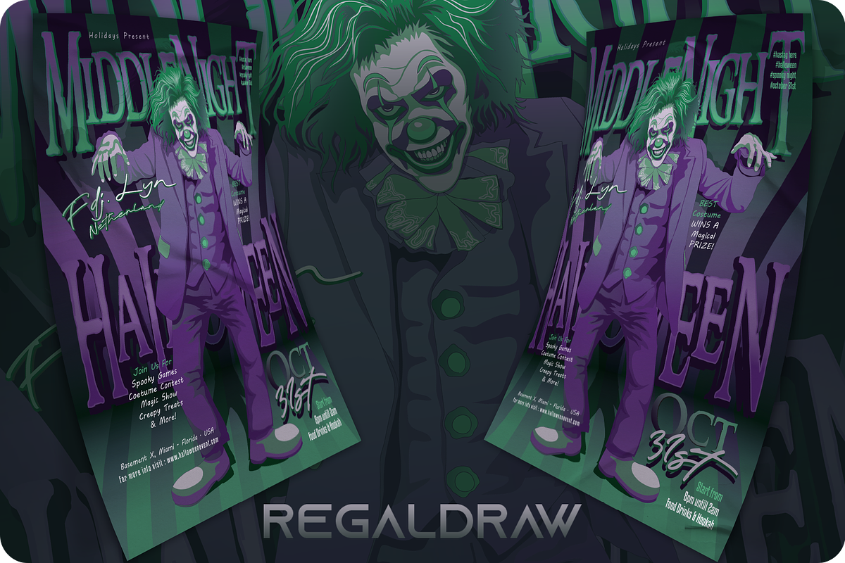 Halloween Middle Night Flyer, a Flyer Template by regalDRAW (Photo 2 of 3)