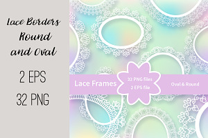 №210 Lace Frames Borders-2, a Templates & Theme by Rasveta