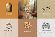 Autumn Serenity Watercolor Clipart, a Graphic by Julia Dreams (Thumbnail 10 of 12)