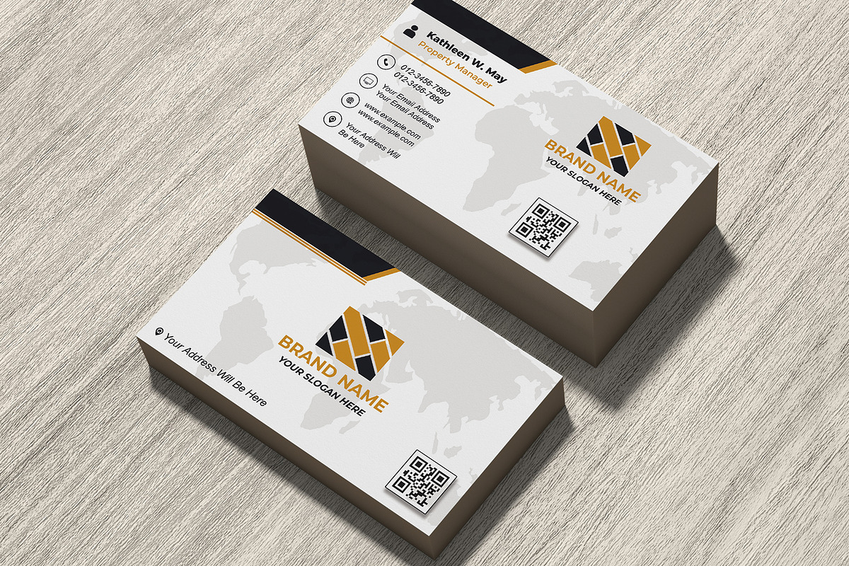 Typography Business Card PSD preview 4