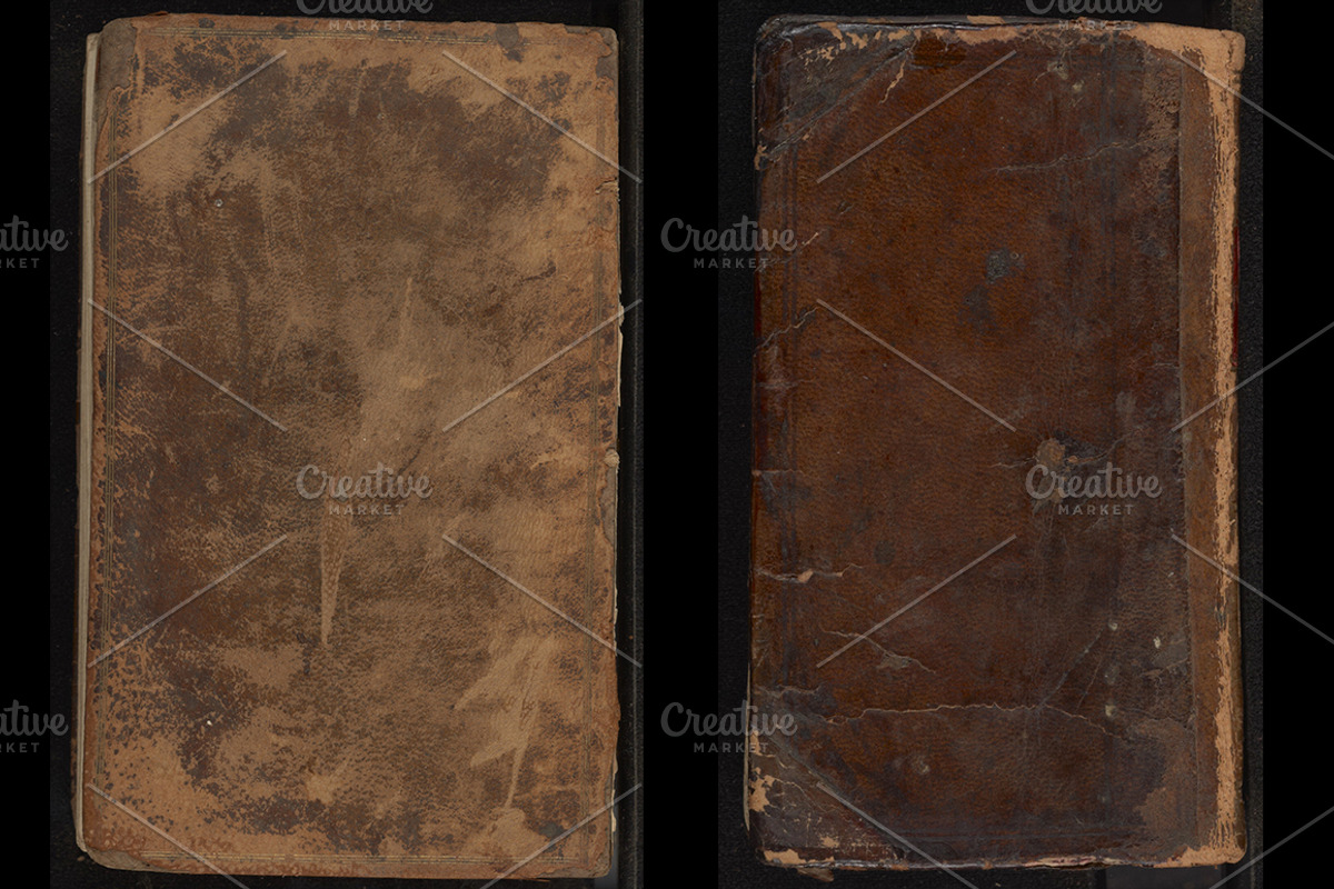 Distressed Antique Book Cover Textur, a Texture Graphic by Blue Line Design