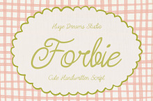 Forbie – Handwriting Script Font